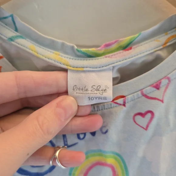 Little Skye Rainbow Tank Top Kids Size 10y - Picture 3 of 5